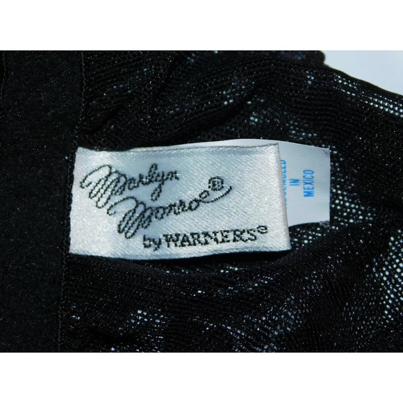 Marilyn Monroe by Warner's Black Lightly Lined Lace Lacy Size 34 - Picture 7 of 9